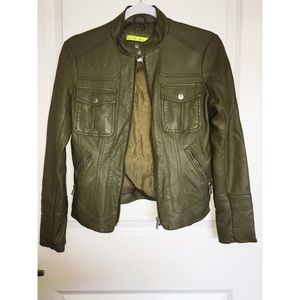 Faux leather jacket